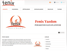 Tablet Screenshot of fenixyazilim.com